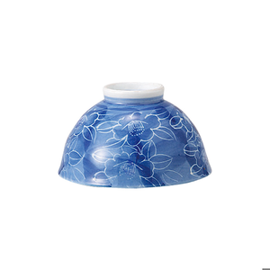 【毓秀堂】西海陶器 水墨牡丹 飯碗