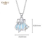 【Gulicc】古莉可 項鍊 夏日海風藍色貝殼項鍊, , large
