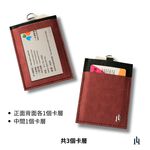 [LOGINHEART]免取卡正面感應證件套 氣勢紅 可客製 其他夾層票卡不干擾 臺灣製造獨家精品 附矽膠掛繩, , large
