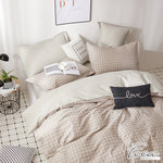 【FOCA】Los Angeles Time | 100% combed cotton bed sheet and pillowcase set - single, , large