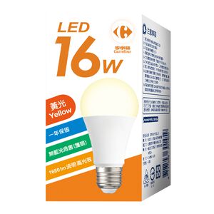家福LED燈泡16W-黃光
