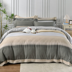 【Betrise】Island shanlan | C Energy Series 100% Austrian Tencel™ Light-quenched Graphene Four-piece Duvet Bedding Set-Double, , large