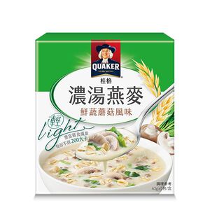 桂格濃湯燕麥-鮮蔬蘑菇風味-43gx5