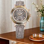 SWAROVSKI 施華洛世奇 Octea Chrono 水晶計時手錶 女錶-37mm 5671153, , large