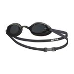 NIKE LEGACY 成人專業型泳鏡 游泳 競賽 比賽 訓練 運動 休閒 廣角 人體工學 調整便利 附鼻橋 黑白 深灰, 深灰, large