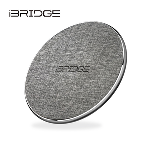 iBRIDGE 10W + Apple 7.5W Fast Charge Qi Standard Wireless Charging Pad - Gray
