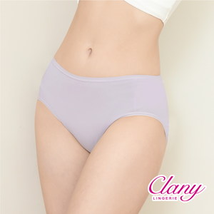 【Clany可蘭霓】新美膚面膜莫代爾中腰M-XL內褲 質感灰 2223-61