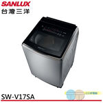 SANLUX 17KG Inverter Stainless Steel Washing Machine SW-V17SA, , large