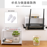 【上手家居】散熱數據機收納-白色(壁掛置物架/機上盒架/機上盒收納/路由器收納/路由器架/wifi架), , large