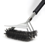 【上手家居】長柄鋼刷-3頭橫刷(鋼刷/清潔刷/鐵刷/鋼絲刷/烤網刷/鐵鍋刷/不銹鋼刷), , large