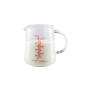 PEARL HORSE Glass Milk Pitcher with Measuring Scale – 500ml