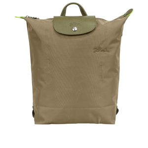 LONGCHAMP Le Pliage M 再生帆布中型折疊後背包/朝鮮薊色