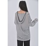 (2XL) bw benwo條紋白色長袖上衣二手衣, , large