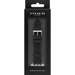 COACH Apple Watch 錶帶 38/40mm 適用 矽膠錶帶- 黑色(不含手錶), , large
