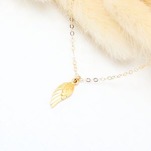 【Angel & Me】天使翅膀 s925 純銀 厚鍍 24k純金 項鍊 生日禮物
