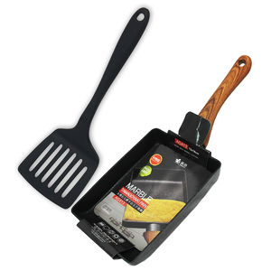 大理石七層不沾玉子燒鍋X1+玉子燒寬邊鍋鏟X1