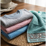 [Kaimei Cotton] Randomly excellent MIT made in Taiwan pure cotton breathable adult bib/spit napkin printed style, , large