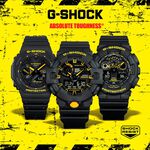 CASIO 卡西歐 G-SHOCK 黑黃配色系列 雙顯手錶 GA-700CY-1A, , large
