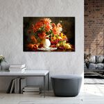 【御畫房】花開吉祥之二 國家一級畫師手繪油畫60×90cm(VF-20), , large