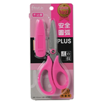 【PLUS 普樂士】SC-145CF   兒童剪刀 粉 / 個(不沾膠附蓋), , large