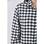 (S) lativ質感棉質純棉黑色長袖上衣二手衣, , large