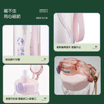 Kiyodo彈跳吸管水壺-1L-灰黑色X1支+粉紅色X1支 (附吸管), , large