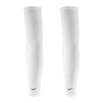 NIKE 輕量跑步臂套 護臂套 袖套 路跑 戶外運動 素色 簡約 保暖 防曬 反光 吸濕 排汗 快乾 乾爽 透氣 黑 白, 黑, large