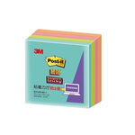 3M 654-4SS-MC1 利貼狠黏便條紙紙磚-混色(多款)654-4SS-MC1, , large