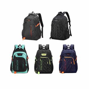 ~雪黛屋~AOKING 後背包超大容量可A4夾水瓶外袋主袋+外袋共四層17吋電腦胸釦SBAG57605