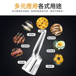 【上手家居】304不鏽鋼食物夾-不鏽鋼原色(烤肉夾/食物夾/料理夾/食品夾/煎魚鏟/牛排夾/煎鏟夾/燒烤夾), , large