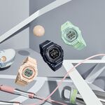 CASIO 卡西歐 G-SHOCK 計步藍芽手錶 柔和色調女錶 GMD-B300-3, , large