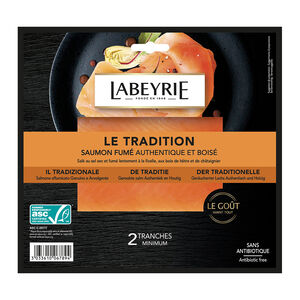 萊貝耶傳統煙燻鮭魚切片(冷藏)1PC包