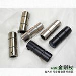 Metal Curtain Rod Finials – Triple Threded-Cyliner Design for 16mm Rod | 2pcs Set | Decorative End Caps | DIY Installation | Brushed Nickel, , large