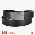【CH-BELT 銓丞皮帶】正式男皮帶 商務休閒 紳士皮帶腰帶(黑), , large