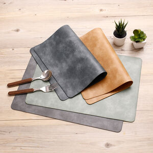 Cowhide Textured Double-Sided Placemat