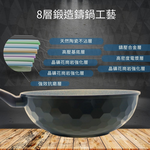 【Korea King】Granite 蜂巢晶礦花崗岩不沾炒鍋 28公分 (星夜黑), , large
