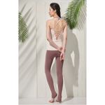 YOGA FLOW Dale Tank - 露背交叉長版上衣 - 裸粉膚 Nude, , large