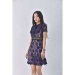 (S) self portrait質感棉質純棉無袖藍色洋裝二手衣, , large