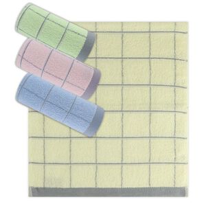 織線格紋毛巾3入