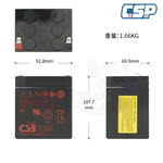 GP1245 F2 CSB Hitachi Chemical GP1245 F2 12V4.5AH Uninterruptible power supply system Fire fighting equipment, monitoring and security, outdoor power supply, lighting, , large