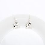 【Angel & Me】Manta Stingray s925 sterling silver earrings (changeable ear clips), , large