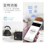 [HANLIN] RH-M401 智能 WIFI 萬用孔開關插座 延長線 延長插座 4孔 3USB 智慧插座 wifi連線 電力監控 遠端控制, , large