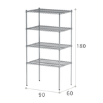 【Y HOUSE】90x60x180公分 荷重型四層鐵架 耐重層架 荷重型鐵力士架, , large