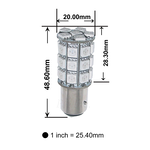 [PA LED]  30SMD LED Turn Signal Light Backup Exterior Light Bulb White BAZ15D, , large