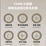 【A&R】316不鏽鋼陶瓷款保溫保冷水杯附吸管 730ML - 珊瑚粉, , large