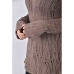 (M) 連帽棕色長袖上衣二手衣, , large