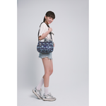 【lapagayo】典雅玫瑰尼龍側肩背包- PI-06399A-2-56藍色, , large