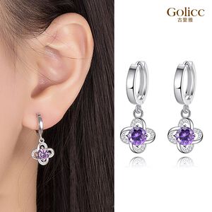 【Gulicc】古莉可 耳環  優雅幸運草永恒花語耳墬