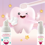 Luveta Newborn Baby Oral Cleansing Combo - Baby Toothbrush x 2 (Pink Blue & Pink) / Teeth Foam 50ml x 1 / Teeth Spray 20ml x 1, , large