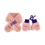 Kids Fleece Scarf & Gloves Set, , large